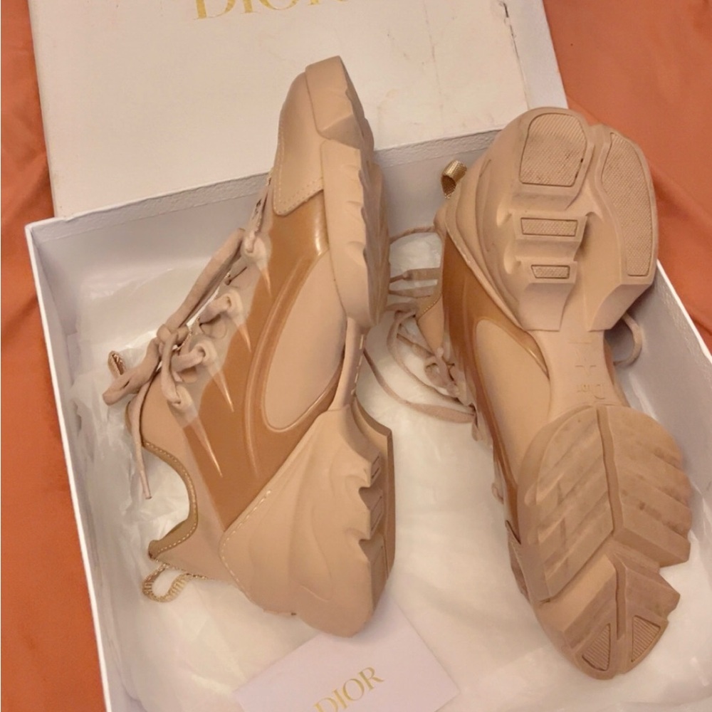 Dior Women's Nude and Tan Sneakers - Picture 2 of 2